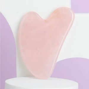 Rose Quartz Gua Sha Facial Massage Stone Board